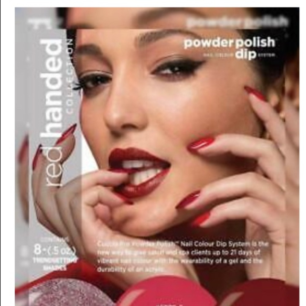 Cuccio Red Handed Kit - Pro Powder Polish Dip System (8 pack) 0.5 oz